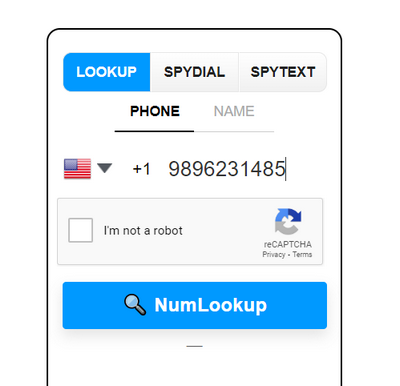 Numlookup number