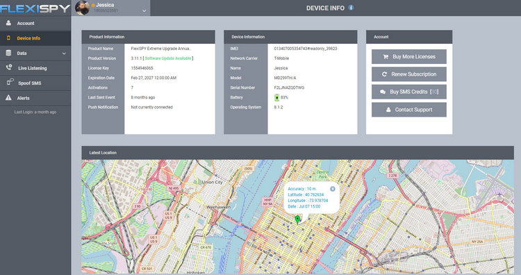 FlexiSpy Couple Tracker Features to catch your cheating husband