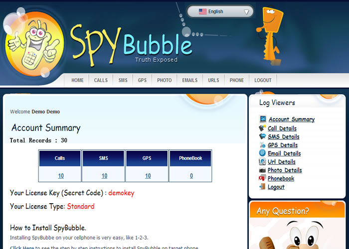 snapchat spy:  SpyBubble 