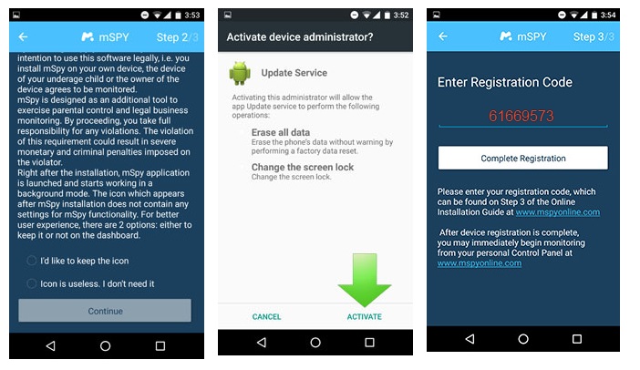 Install the Undetectable Android Spy App