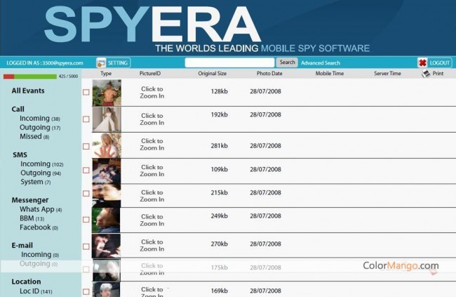 whatsapのスパイ：Spyera 